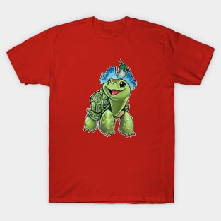 Turtle flower hat T-Shirt